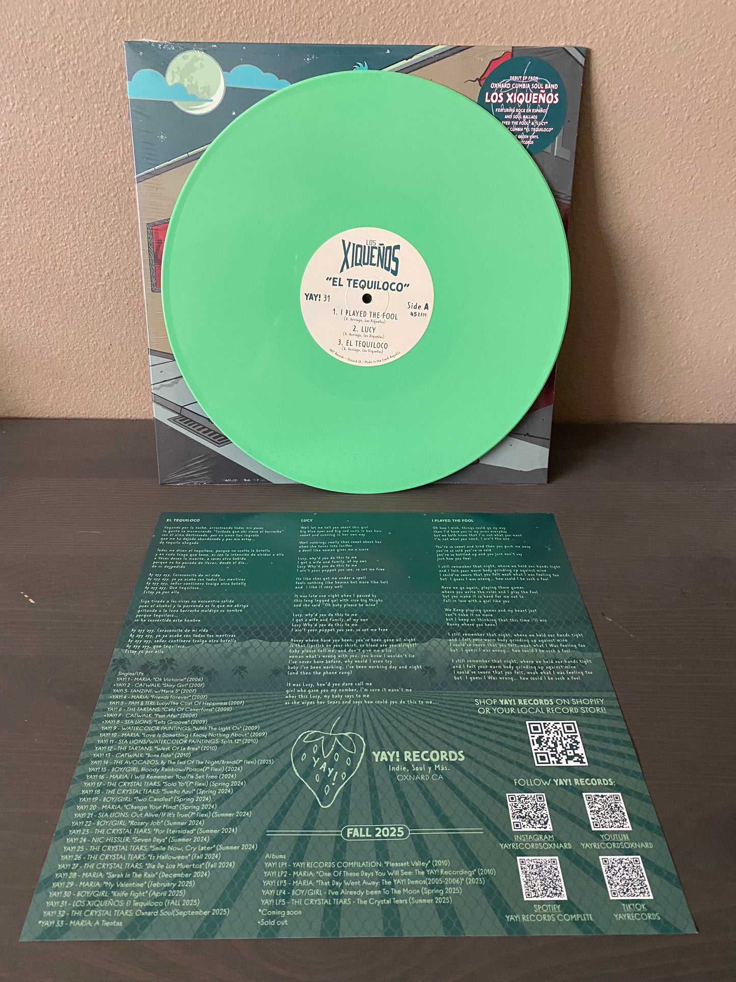 Los Xiqueños "El Tequiloco" 12" EP YAY! Records CUMBIA SOUL CHICANO OXNARD