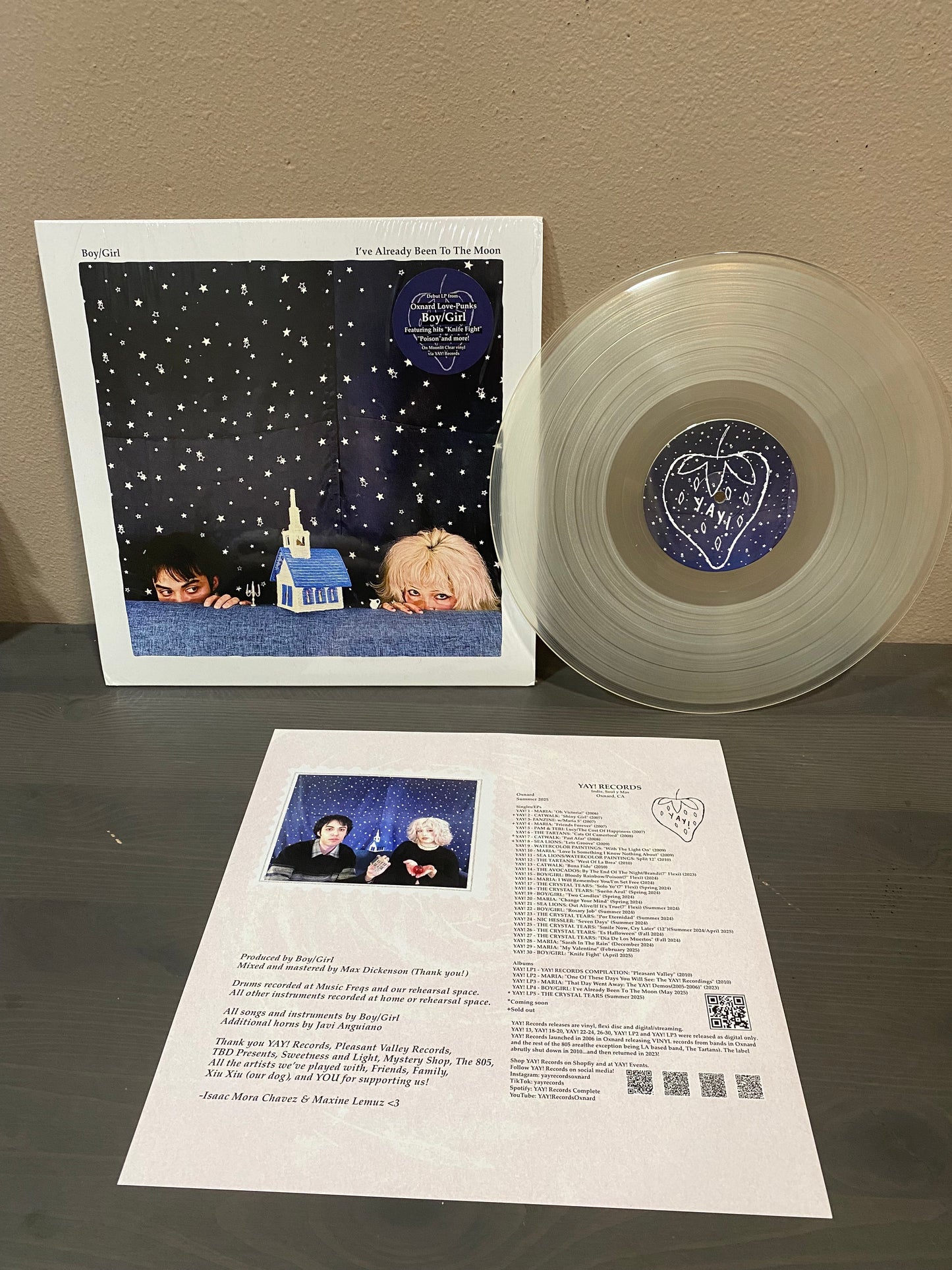 Boy/Girl - I've Already Been To The Moon LP YAY! Records INDIEPOP Maria Catwalk C86 SARAH