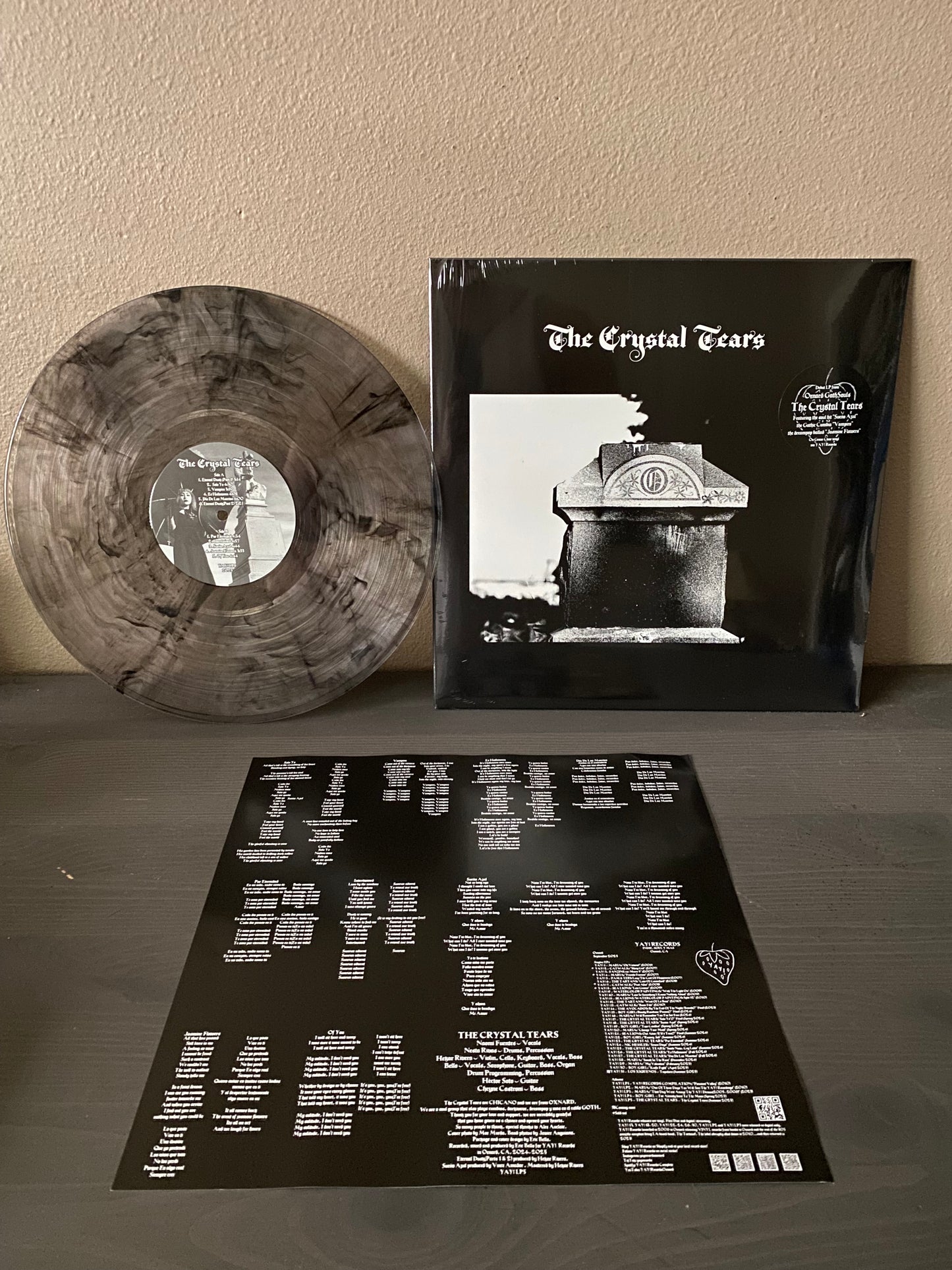 The Crystal Tears S/T Debut LP YAY! Records OXNARD GOTH SOUL CHICANO DREAMPOP