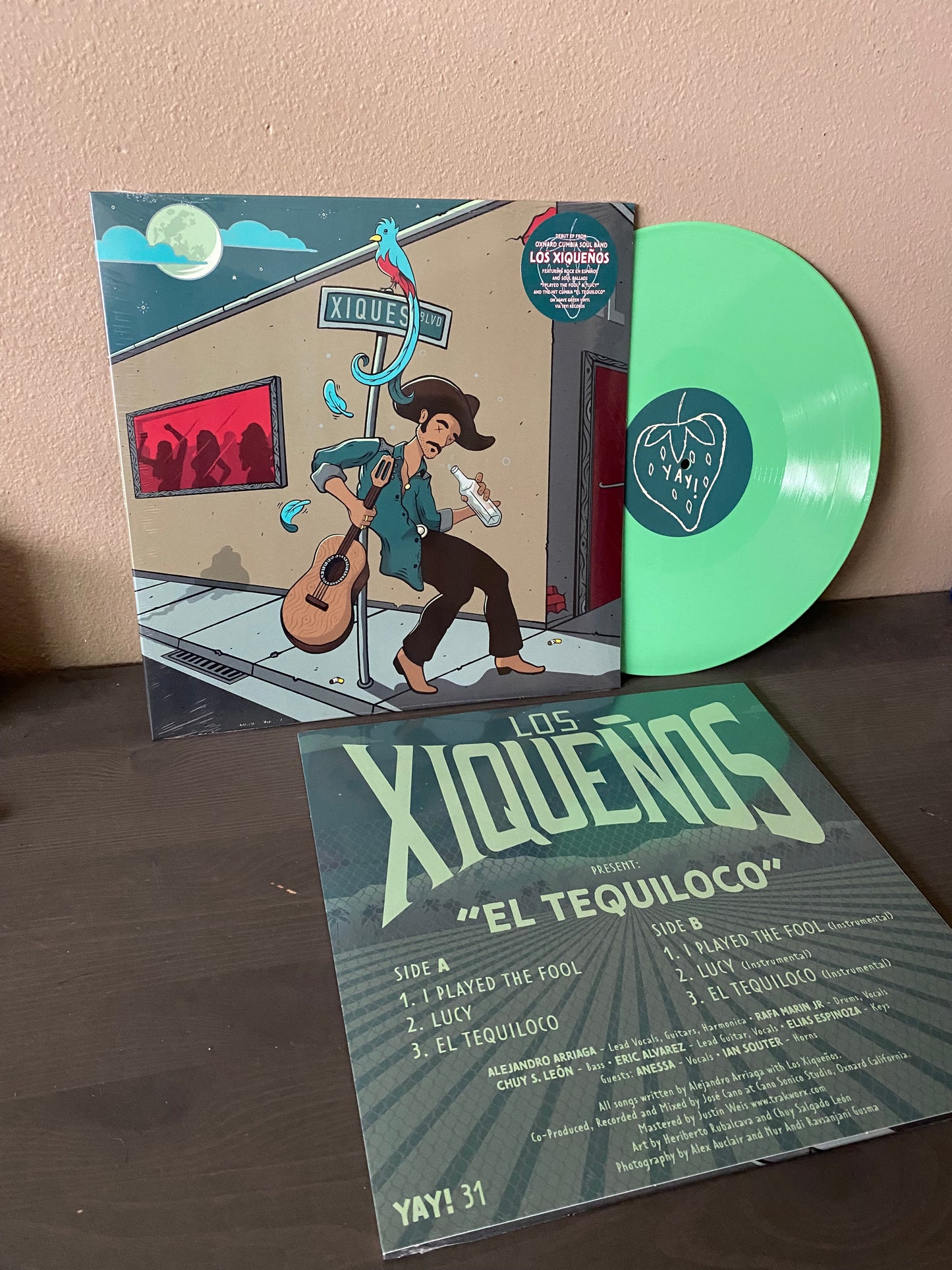 Los Xiqueños "El Tequiloco" 12" EP YAY! Records CUMBIA SOUL CHICANO OXNARD