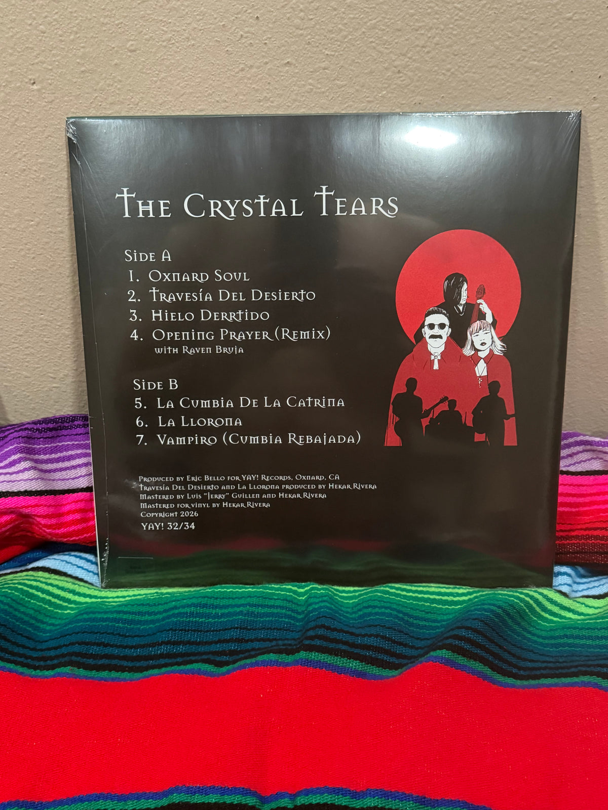 The Crystal Tears "Oxnard Soul" 12" EP YAY! Records SOUL CUMBIA GOTH CHICANO
