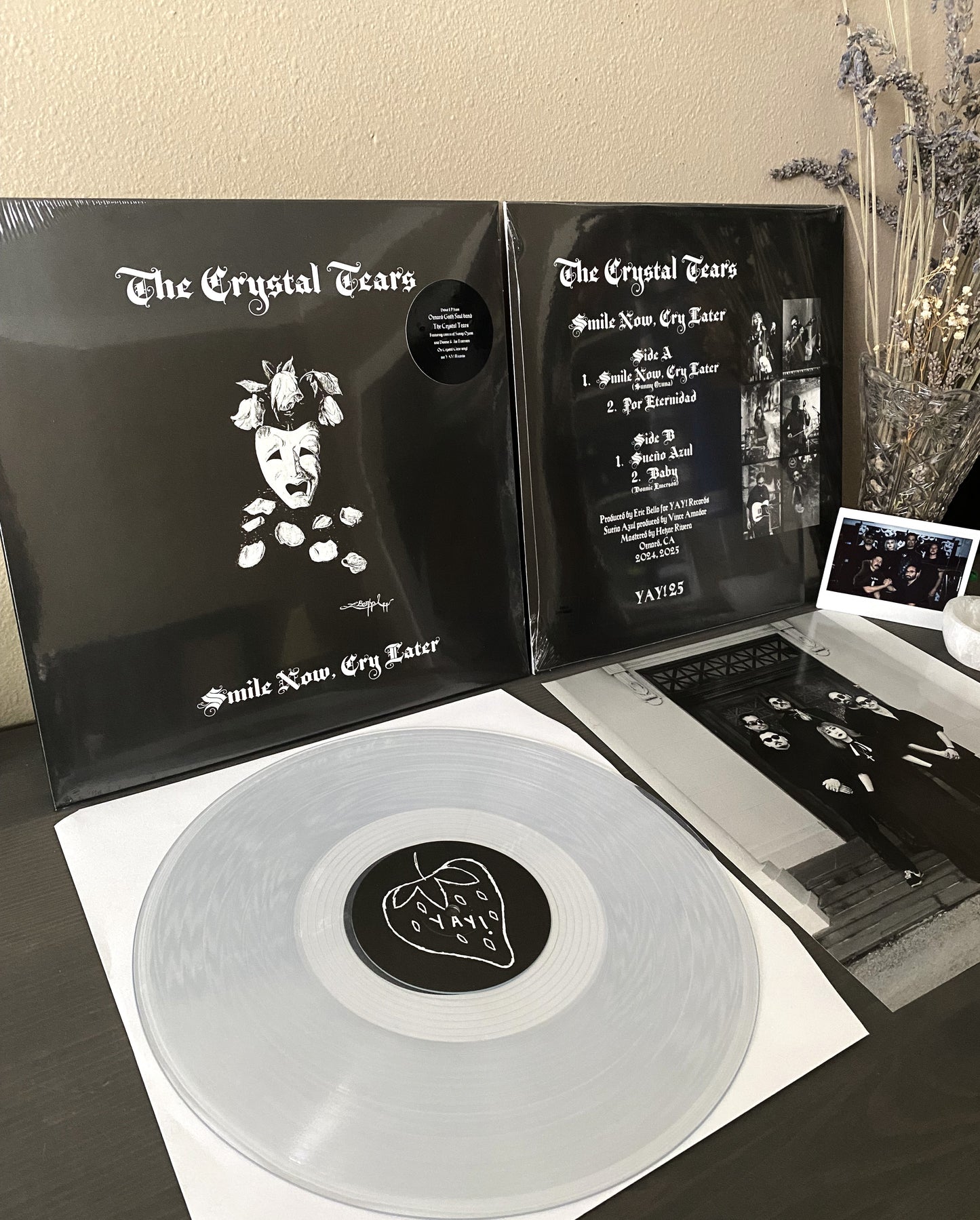 The Crystal Tears "Smile Now, Cry Later" 12" EP YAY! Records GOTH SOUL CHICANO DREAMPOP