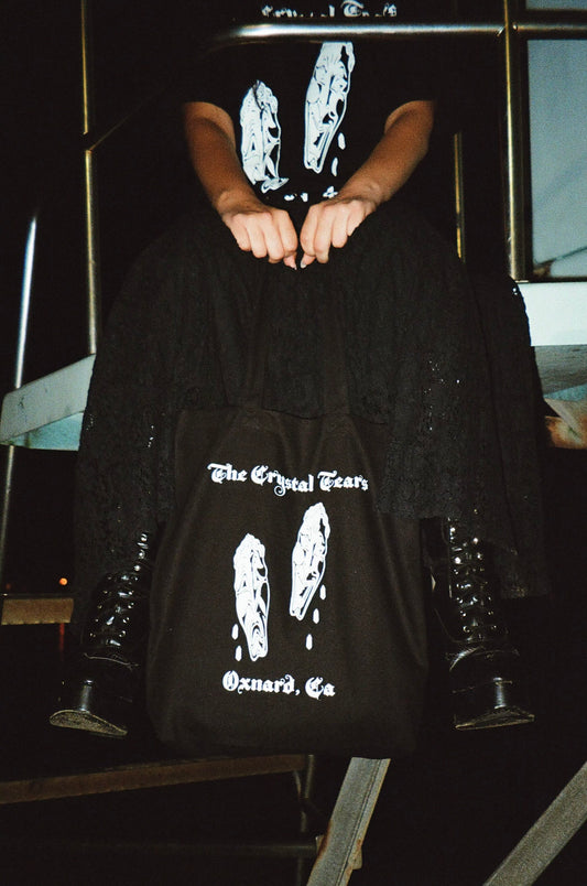 The Crystal Tears Black Tote Clowns Crying GOTHIC SOUL OXNARD