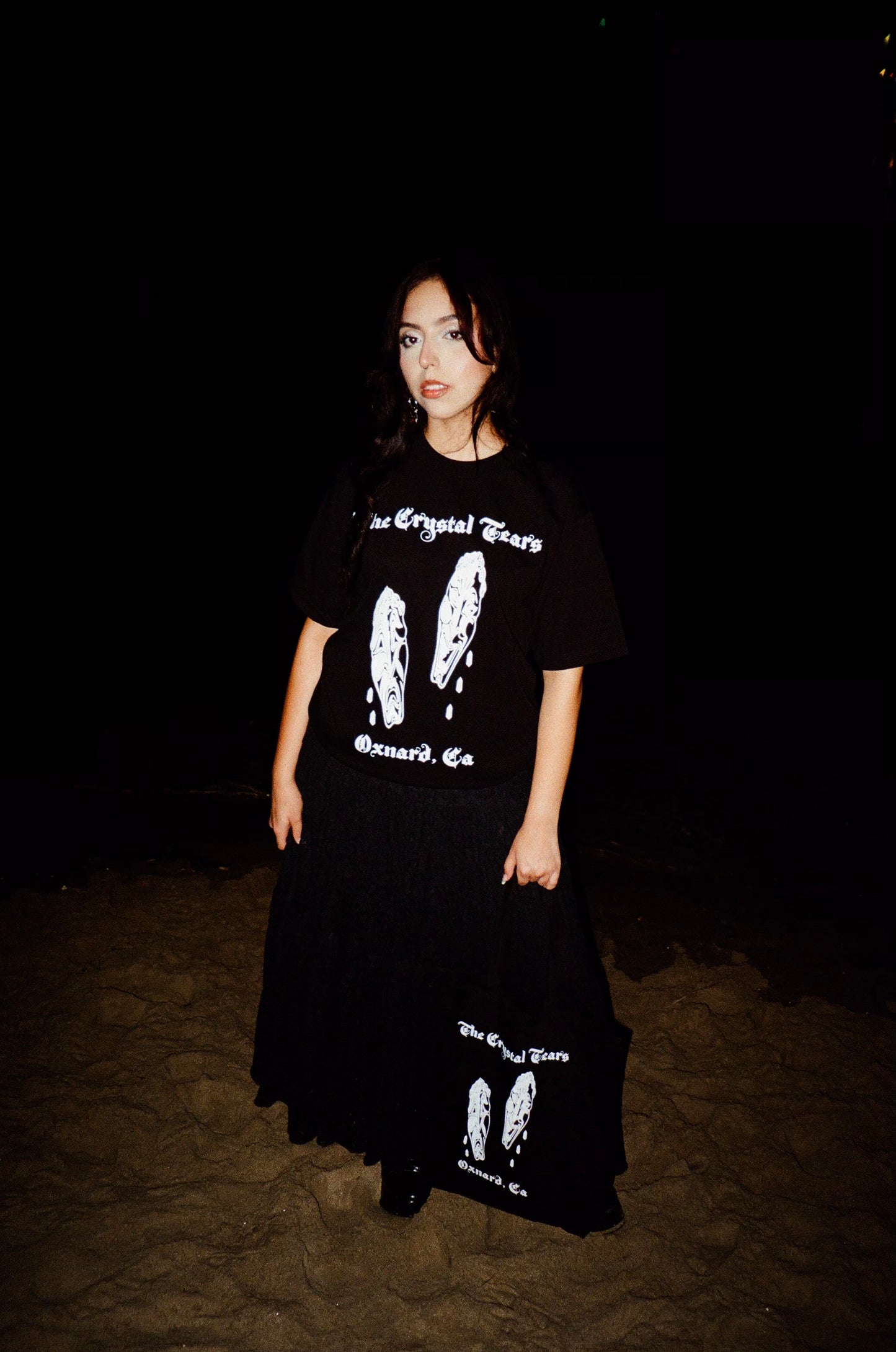 The Crystal Tears Black Tote Clowns Crying GOTHIC SOUL OXNARD