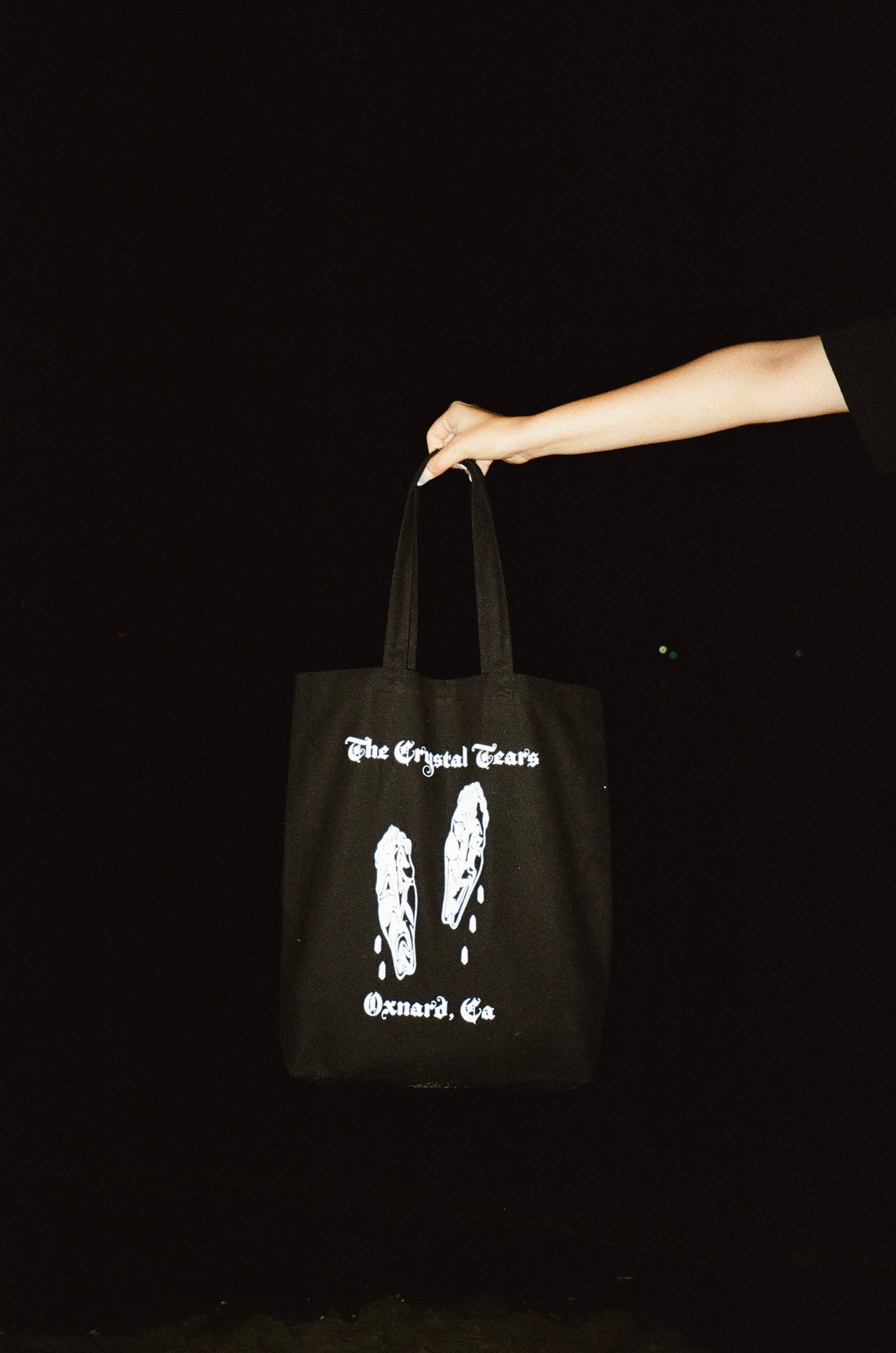 The Crystal Tears Black Tote Clowns Crying GOTHIC SOUL OXNARD